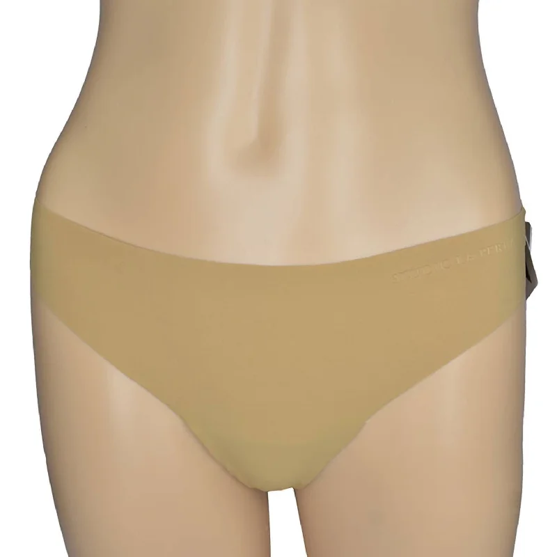 Casual Garments For Women Studio Logo Seamless Thong In Beige