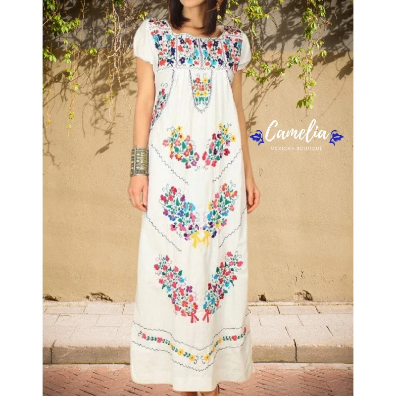 Street Chic Discounts Puebla Maxi Mexican Dress