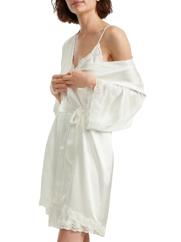 Women's Trendy Clothing Papinelle Women's Camille Silk Short Robe