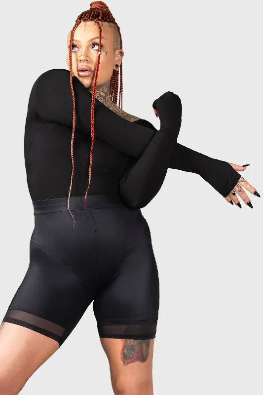 Women's Trendy Clothing Flexi Demon Long Sleeve Leotard