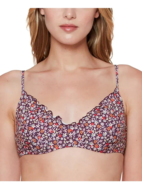 Comfortable Women's Clothes Womens Floral Underwire Bikini Swim top