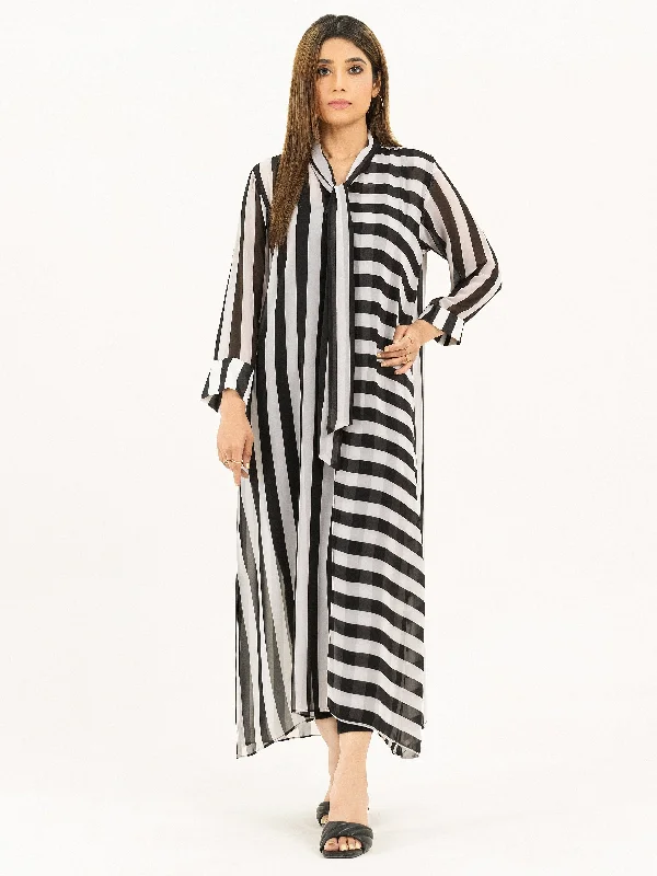 Timeless Classics Printed Chiffon Dress