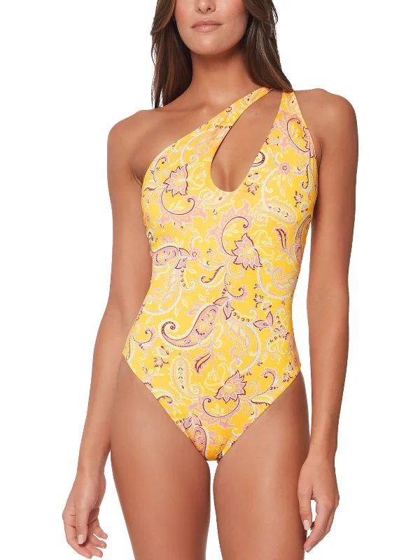 Women's Clothes And Garments Womens Printed Beachwear One-Piece Swimsuit