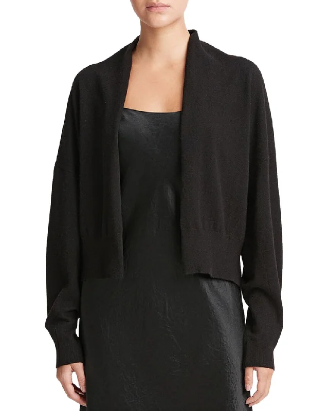 Chic Women's Attire Vince Drape Front Wool-Blend Cardigan