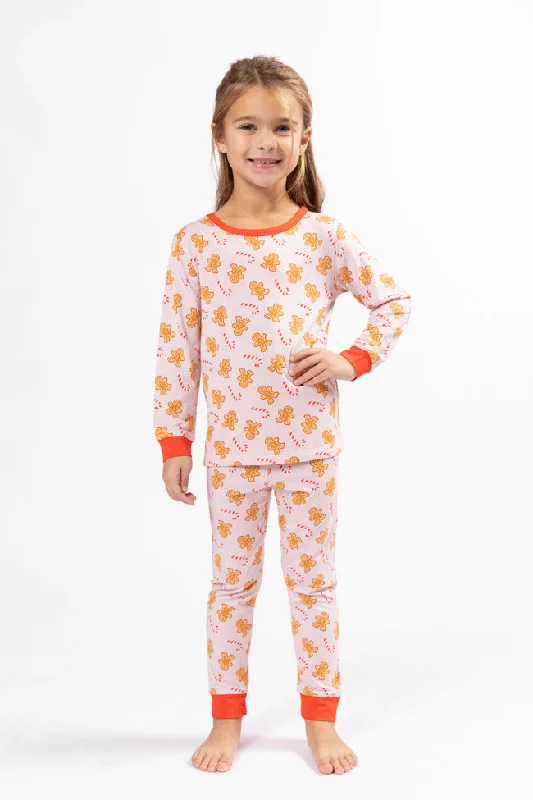 Women's High-Fashion Garments Kid's Under The Stars In Neutral Gingerbread Pajama Set FINAL SALE