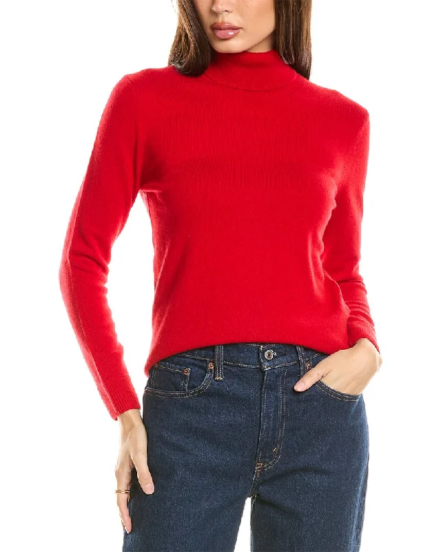 Women's Holiday Clothes Malo Cashmere Turtleneck Wool & Cashmere-Blend Sweater