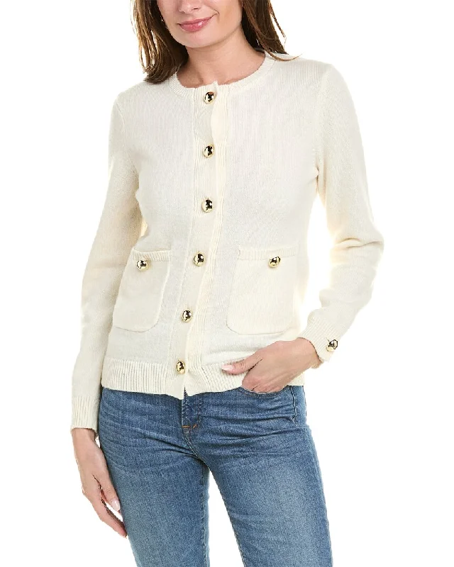 Chic Women's Attire Sail to Sable Classic Pocket Wool-Blend Cardigan