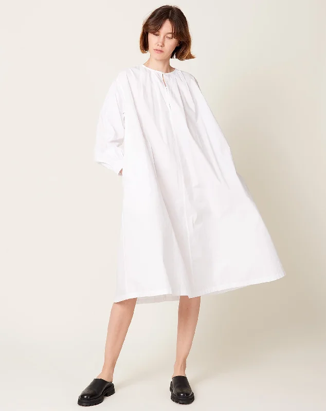 Luxury Fashion Almodis Long-Sleeve Dress in Chalk