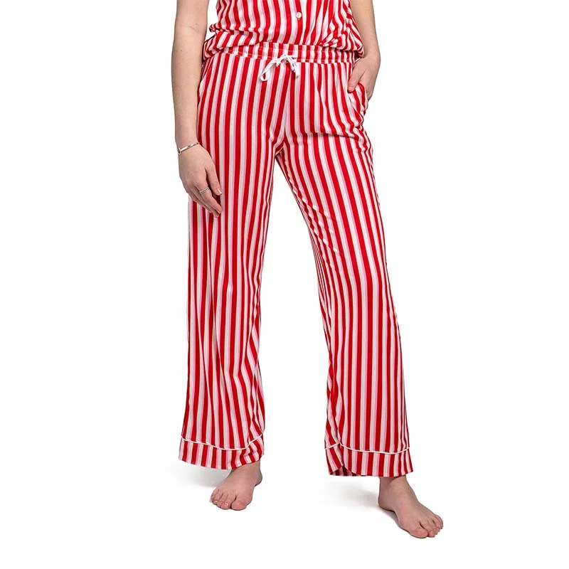 Women's Resort Apparel Candy Cane Lane Drawstring Pajama Pants