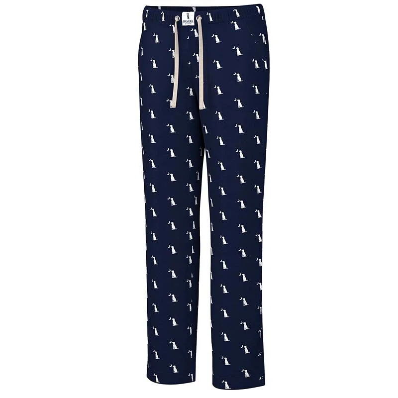 Women's Casual Garments Men's Dog and Moon Pajama Pants