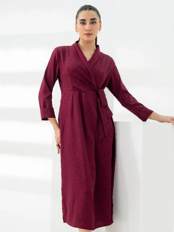 Unleash Your Trendy Side Dyed Grip Dress
