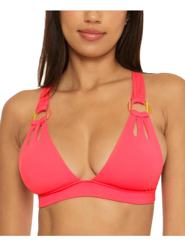Comfortable Women's Clothing Womens Cut-Out Embellished Bikini Swim top