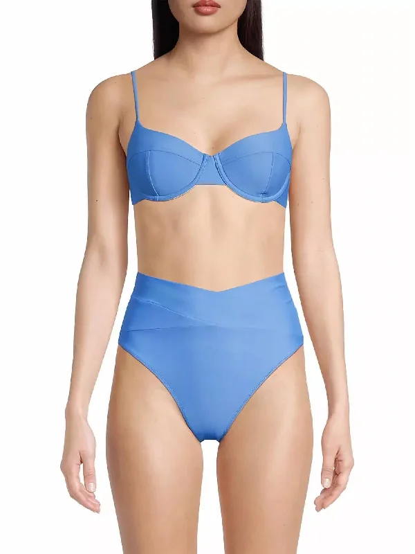 Women's Elegant Formal Outfit Mona Underwire Bikini Top In Serene Blue