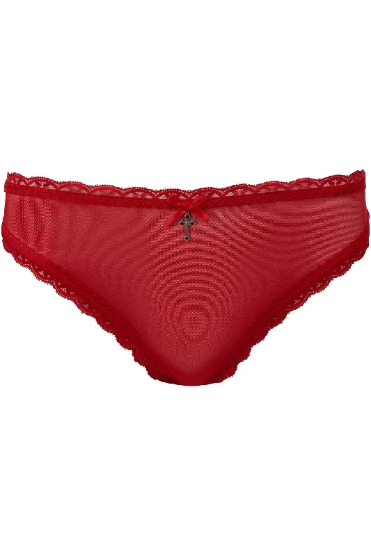 Women's Transitional Outfit She Bites Lace Panty [SCARLET]