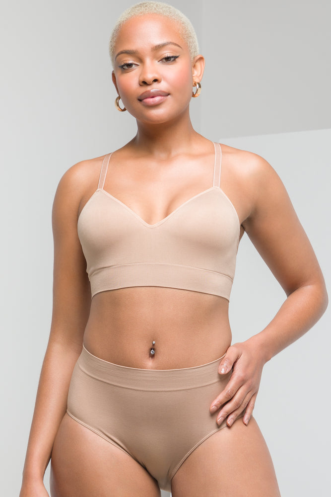 Women's Everyday Clothes Bralette Natural