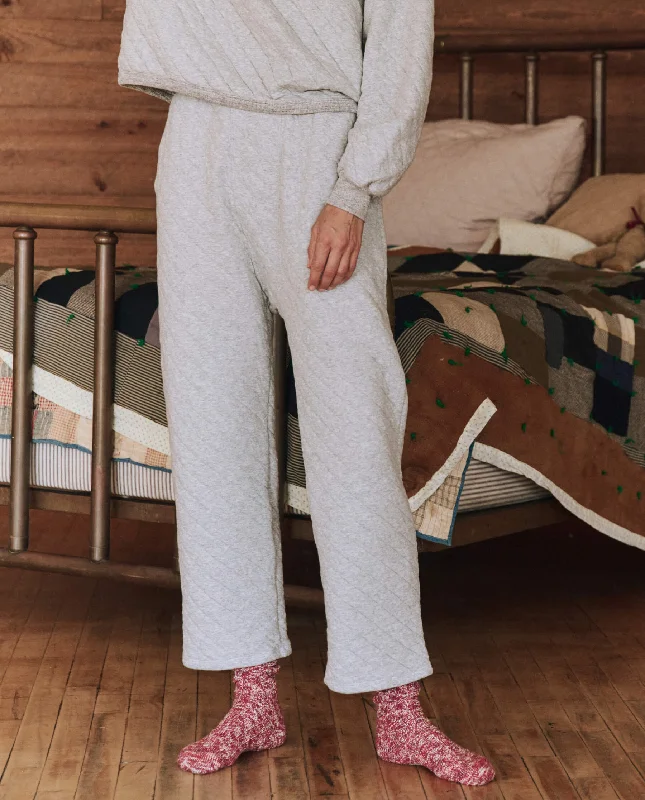 Casual Clothing For Women The Quilted Pajama Pant. -- Heather Grey