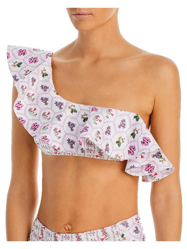 Women's Transitional Clothes Peruvian Flower Top Womens Ruffled Polyester Bikini Swim top Women's Transitional Clothes Peruvian Flower Top Womens Ruffled Polyester Bikini Swim top