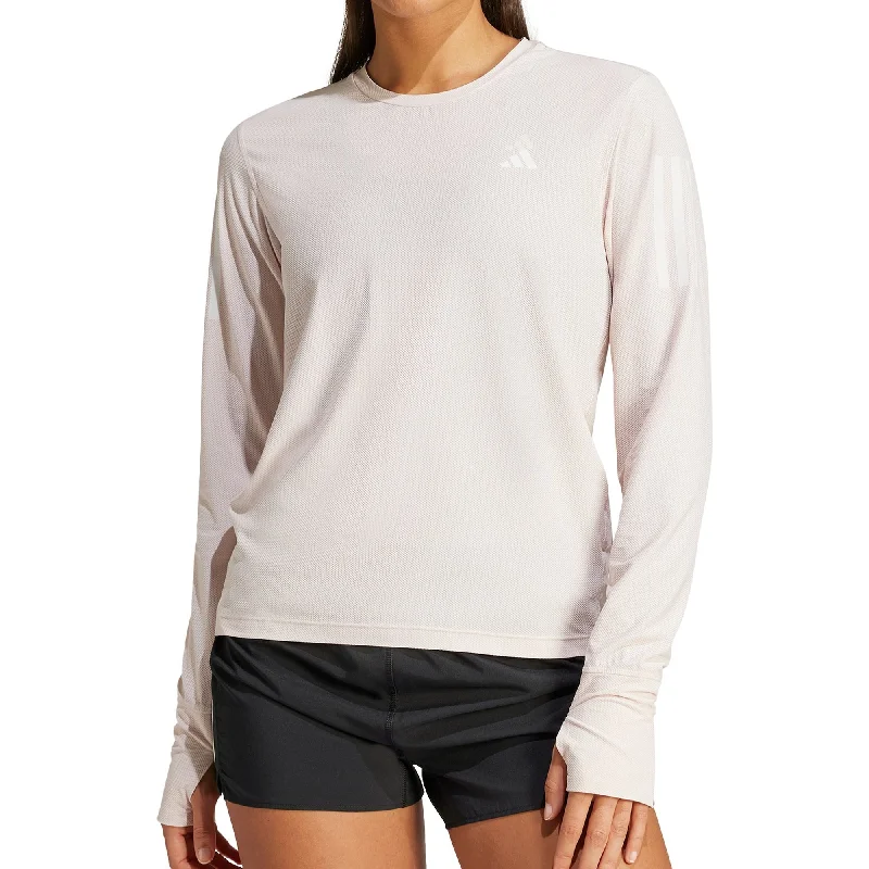 Women's Trendy Casual Clothes adidas Own The Run Long Sleeve Womens Running Top - Pink