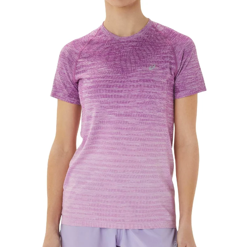 Women's Everyday Garments Asics Seamless Short Sleeve Womens Running Top - Purple