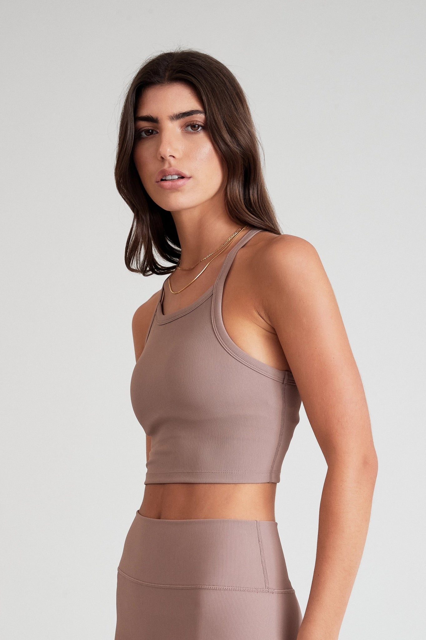 Women's Evening Clothes EcoRib Strap Racer Crop