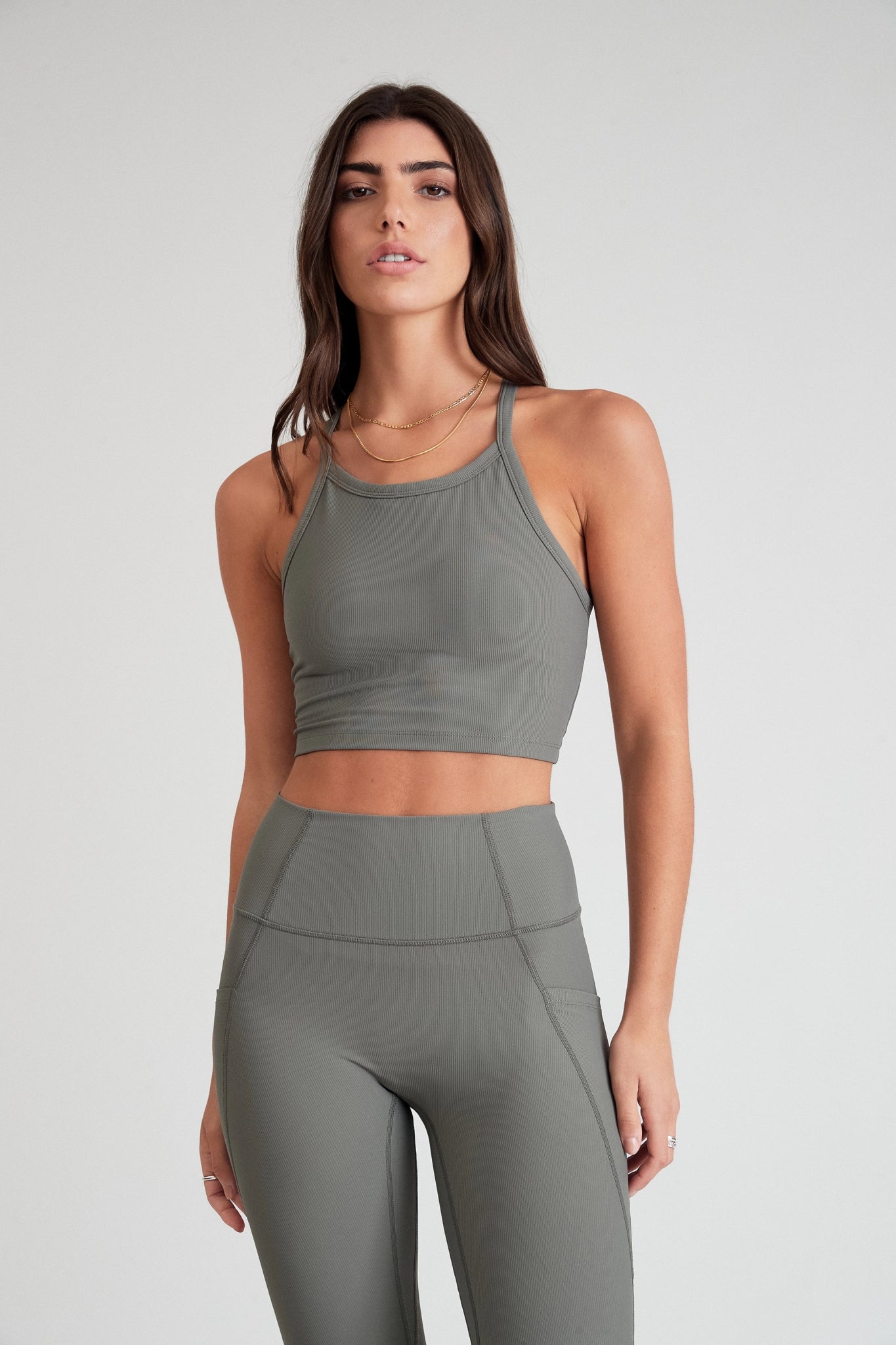 Women's Trendy Clothing EcoRib Strap Racer Crop