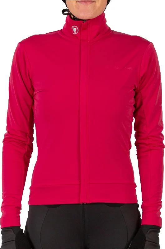 Stylish Women's Outfit Endura Xtract Roubaix Long Sleeve Womens Cycling Jersey - Pink