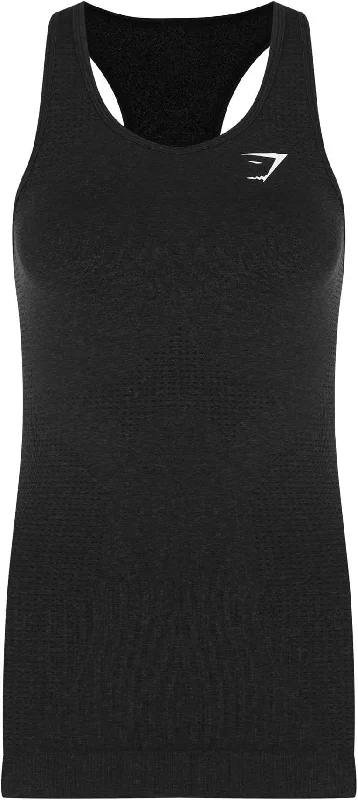 Women's Resort Garments Gymshark Vital Seamless Womens Training Vest Tank Top - Black