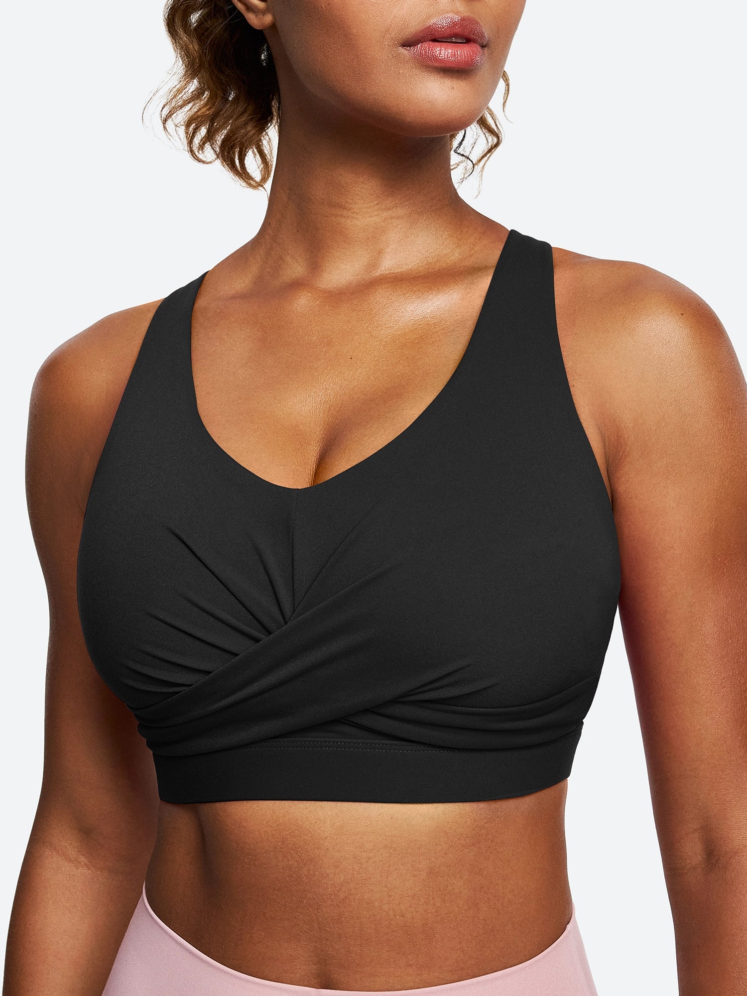 Women's Trendy Casual Outfit IUGA High Impact Criss-Cross Back Sports Bras