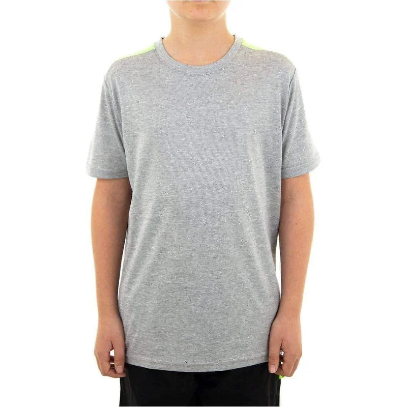 Women's Classic Attire More Mile Marl Boys Short Sleeve Running Top - Grey