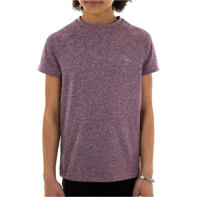 Women's Clothing For Special Occasions More Mile Train To Run Girls Short Sleeve Running Top - Purple