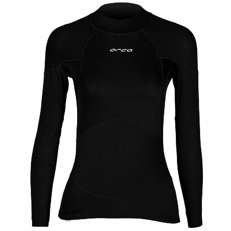 Elegant Clothing For Women Orca Neoprene Long Sleeve Womens Base Layer Top - Black