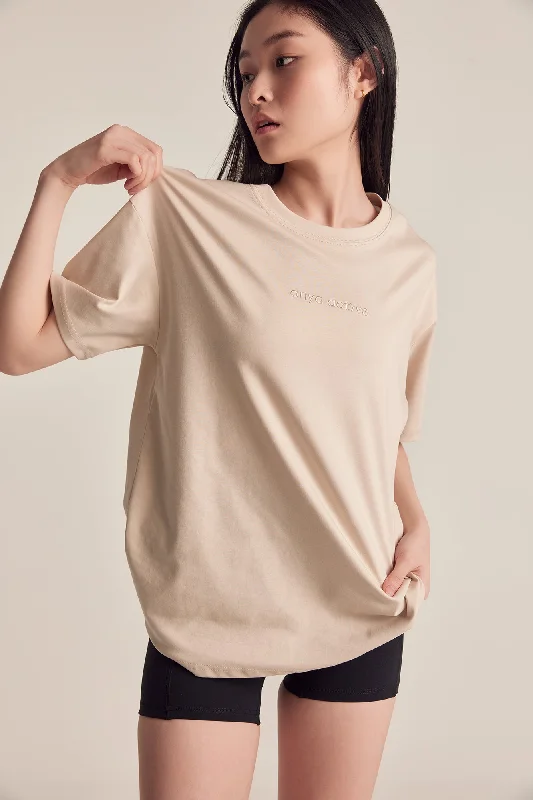 Chic Clothes For Women Oversized Tee in Oat