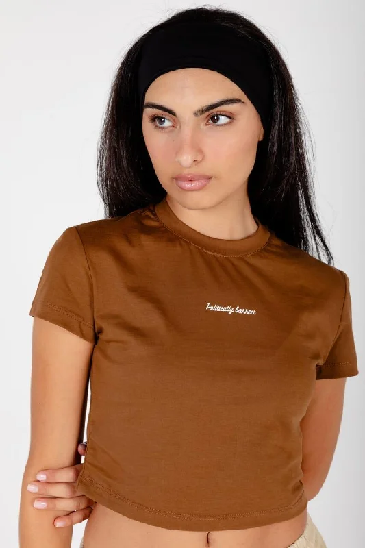 Women's Contemporary Clothing Politically Correct Cropped Tee