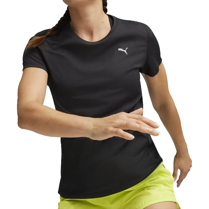 Women's Elegant Clothing Sets Puma Run Favourite Velocity Short Sleeve Womens Running Top - Black