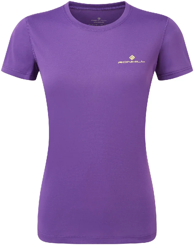 Modern Women's Clothes Ronhill Core Short Sleeve Womens Running Top - Purple