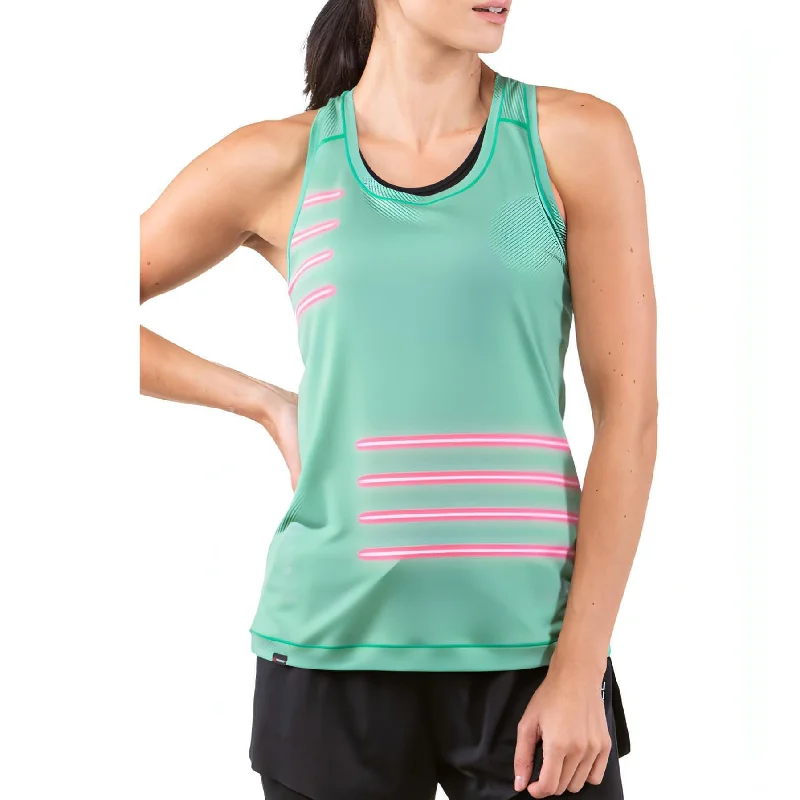 Charming Women's Garments Ronhill Tech Golden Hour Womens Running Vest Tank Top - Green