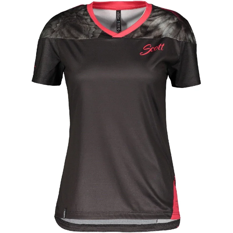 Women's Holiday Attire Scott Trail Flow Short Sleeve Womens Cycling Jersey - Grey