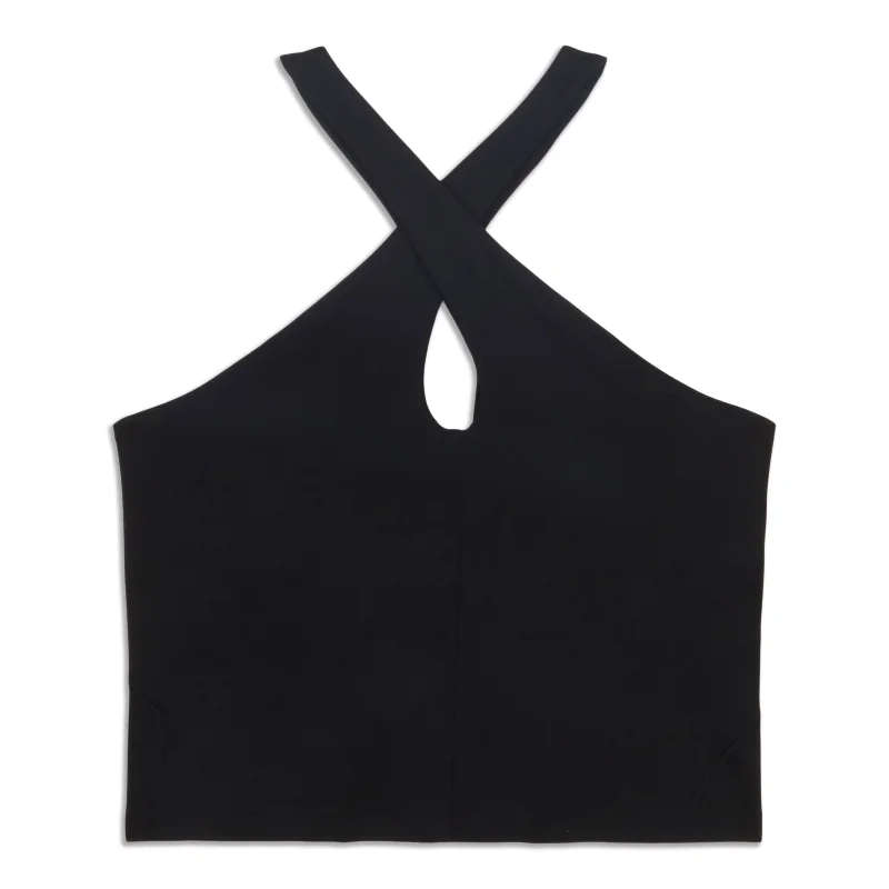 Women's Chic Apparel Shoulder Cut-Out Yoga Tank Top - Resale