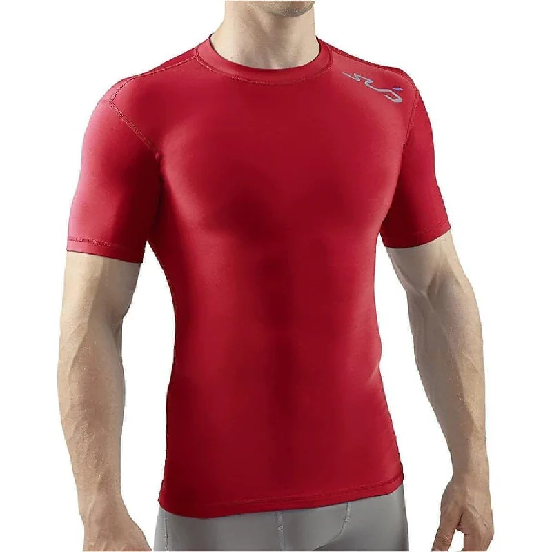 Women's Formal Event Clothing Sub Sports Cold Thermal Compression Baselayer Mens Top - Red