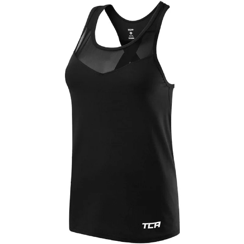 Women's Sporty Clothes TCA MeshLuxe Womens Running Vest - Black