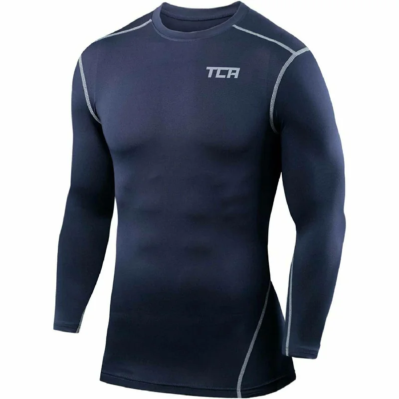 Women's Transitional Garments TCA Pro Performance Mens Long Sleeve Compression Top - Navy Women's Transitional Garments TCA Pro Performance Mens Long Sleeve Compression Top - Navy