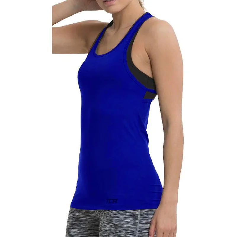 Women's Transitional Garments TCA Tech Racerback Womens Running Vest Tank Top - Blue