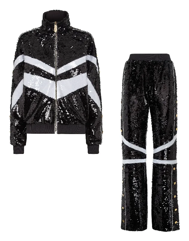 Charming Everyday Clothing For Women Top/Trousers Tracksuit  with Crystals