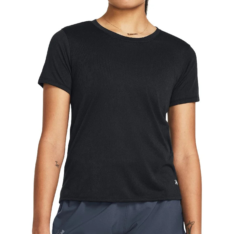 Women's Evening Wear Attire Under Armour Launch Splatter Short Sleeve Womens Running Top - Black