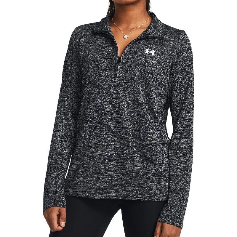 Women's Evening Outfit Under Armour Tech Twist Half Zip Long Sleeve Womens Training Top - Black