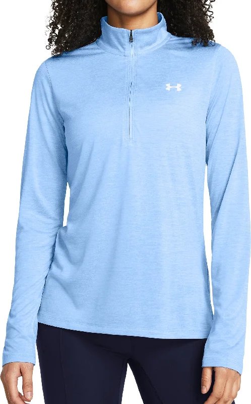 Women's Chic Outerwear Garments Under Armour Tech Twist Half Zip Long Sleeve Womens Training Top - Blue Women's Chic Outerwear Garments Under Armour Tech Twist Half Zip Long Sleeve Womens Training Top - Blue