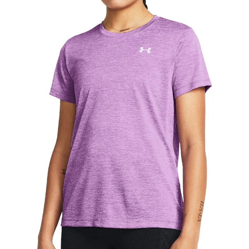 Women's Travel Garments Under Armour Tech Twist Short Sleeve Womens Training Top - Purple