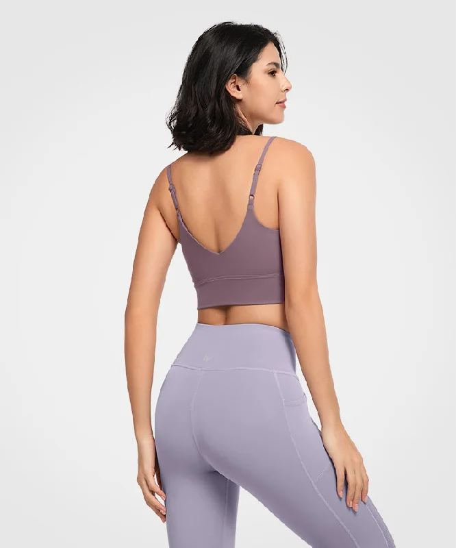 Women's High-Fashion Attire Sculpt Scoop Neckline Strappy Padded Yoga Bra | Women's Light Support Sports Bra Women's High-Fashion Attire Sculpt Scoop Neckline Strappy Padded Yoga Bra | Women's Light Support Sports Bra