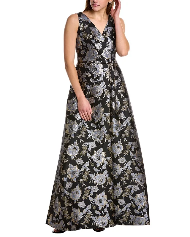 Women's Functional Outfit For Outdoor Activities Adrianna Papell Brocade Gown