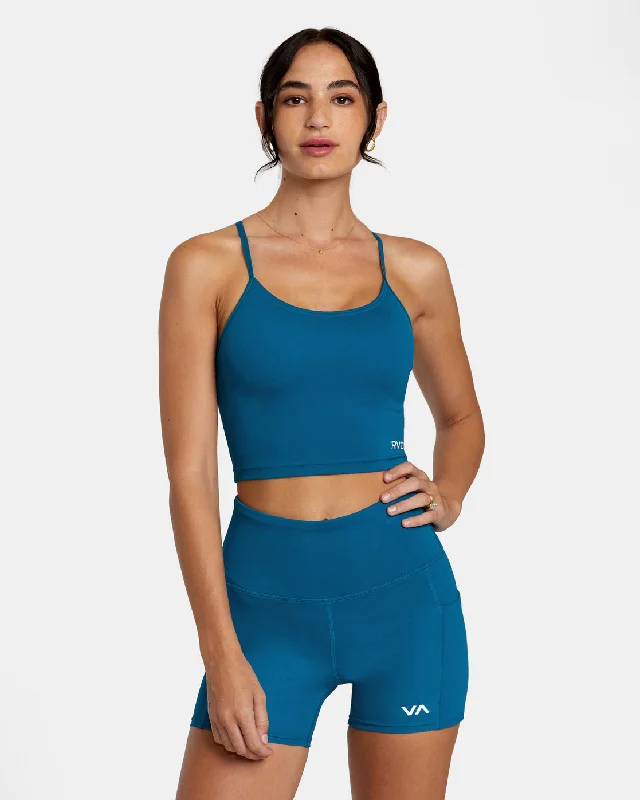 Women's Layered Outfit Base Tank Sports Bra - Teal